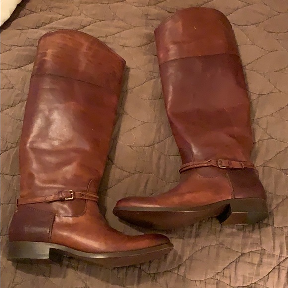 frye melissa belted tall wide calf